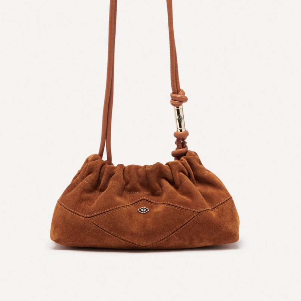 Ba&sh suede mini bag #tanclutch